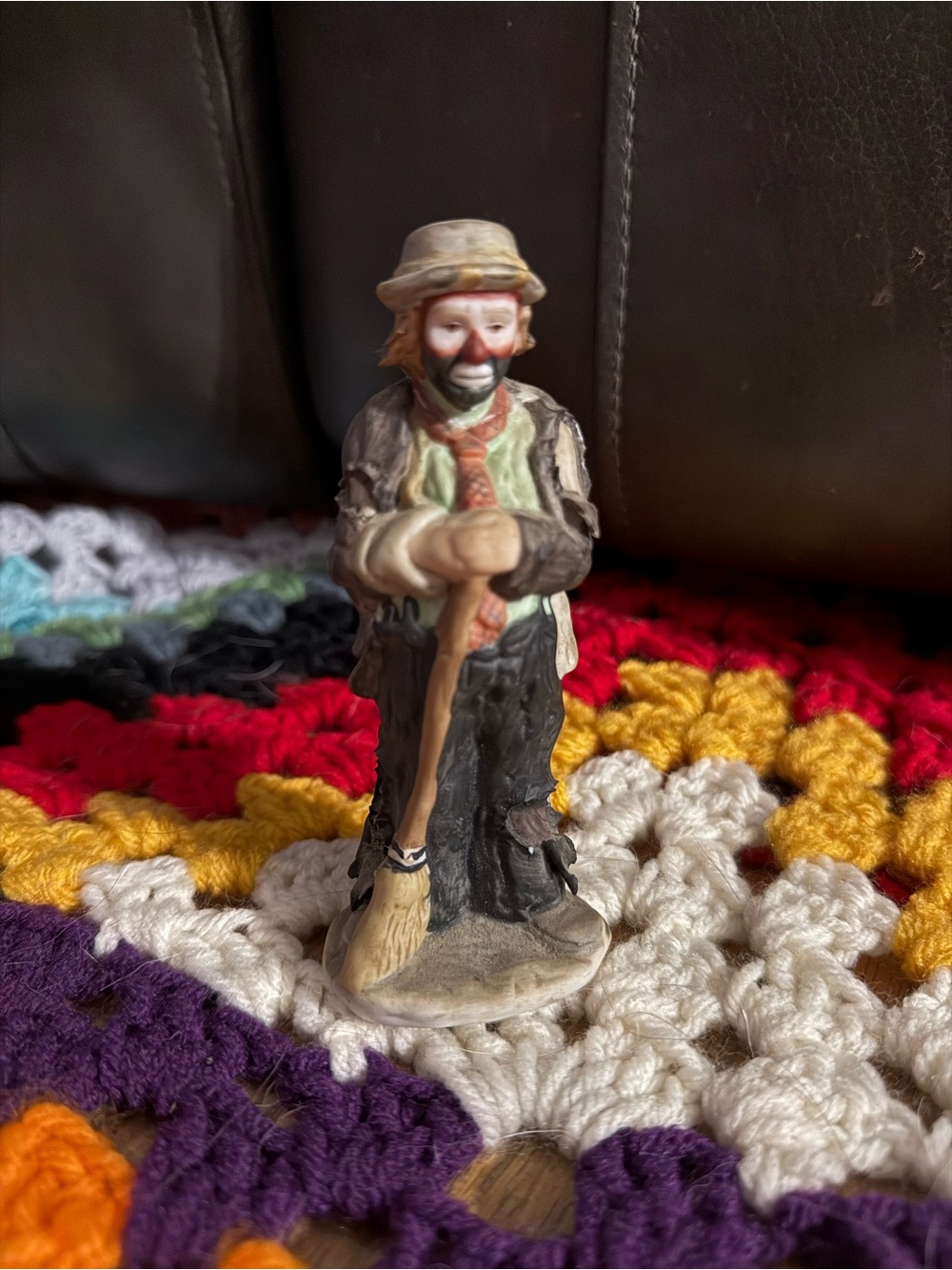 Emmett Kelly Jr. Flambro Miniature Clown Figurine